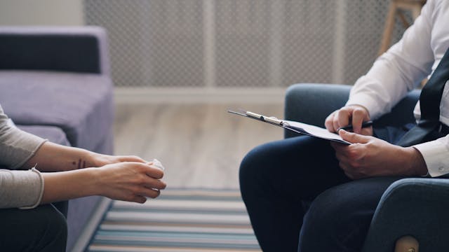 two people sitting